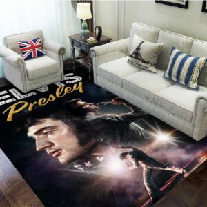 Elvis Presley Rectangular Rug Floor Decor GRR1037