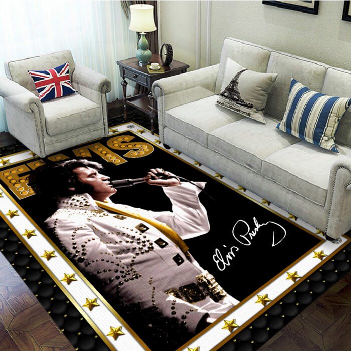 Elvis Presley Rectangular Rug Floor Decor GRR1071