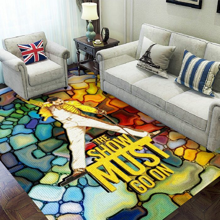 Freddie Mercury Rectangular Rug Floor Decor GRR1086