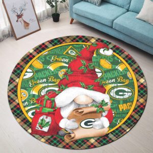 Green Bay Packers Premium Round Rug Floor Decor SRR1117