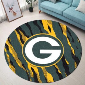 Green Bay Packers Premium Round Rug Floor Decor SRR1122