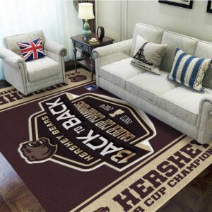 Hershey Bears Rectangular Rug Floor Decor GRR1076