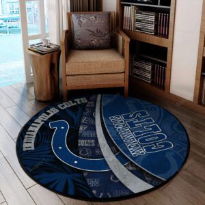 Indianapolis Colts Premium Round Rug Floor Decor SRR1132