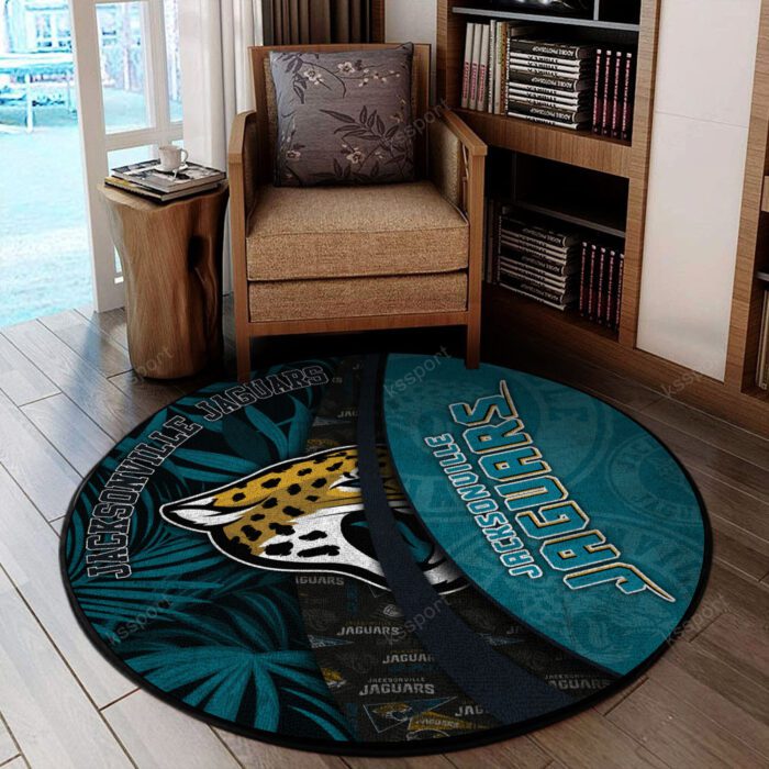 Jacksonville Jaguars Premium Round Rug Floor Decor SRR1175