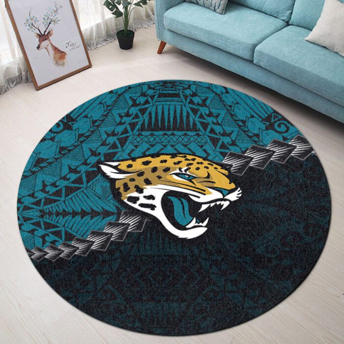 Jacksonville Jaguars Premium Round Rug Floor Decor SRR1189