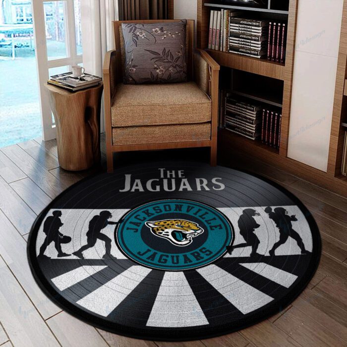 Jacksonville Jaguars Premium Round Rug Floor Decor SRR1191