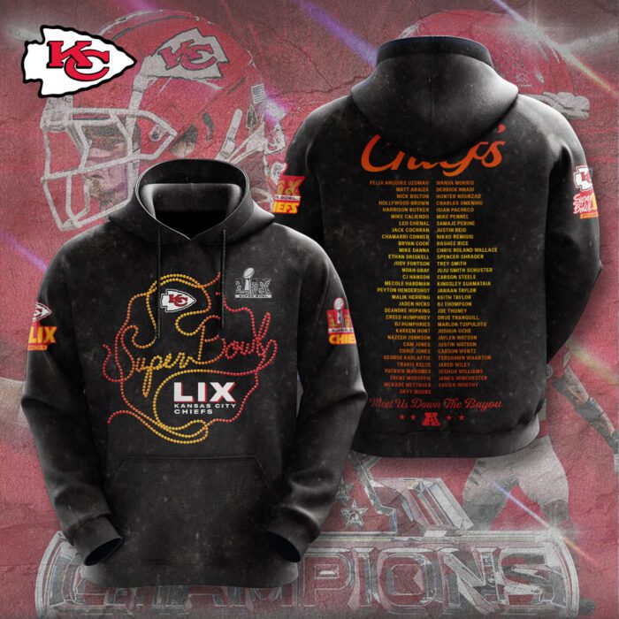 Kansas City Chiefs 3D Unisex Hoodie LIX1033