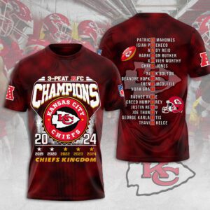 Kansas City Chiefs 3D Unisex Performance T-Shirt LIX1000