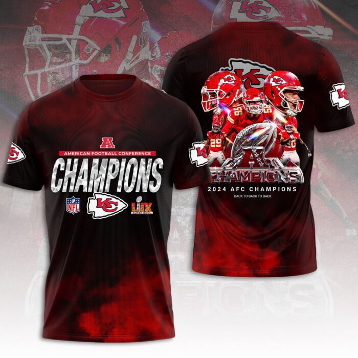 Kansas City Chiefs 3D Unisex Performance T-Shirt LIX1017