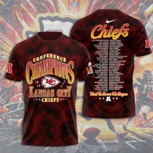 Kansas City Chiefs 3D Unisex Performance T-Shirt LIX1025