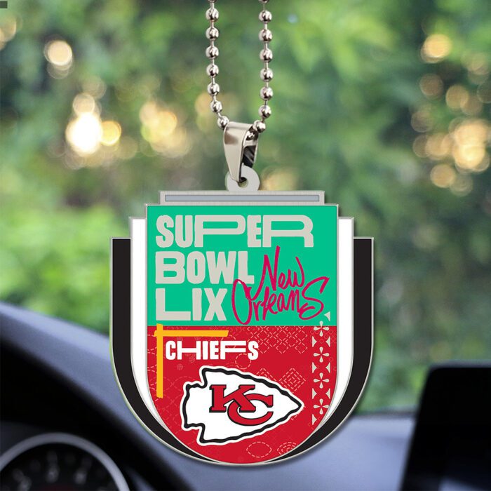 Kansas City Chiefs Custom Shape 2-sided Acrylic Car Ornament LIX1020