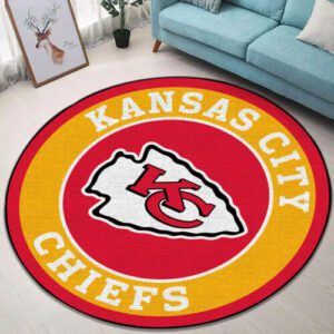 Kansas City Chiefs Premium Round Rug Floor Decor SRR1160