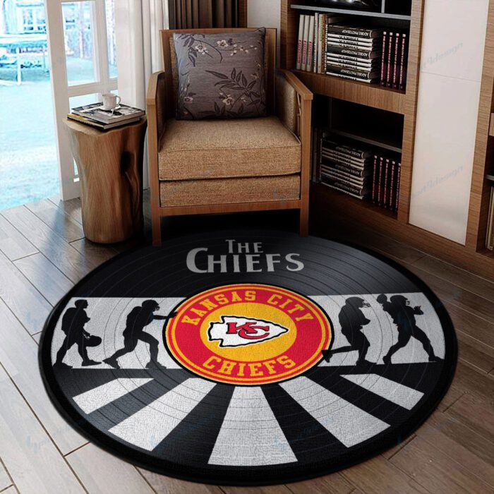 Kansas City Chiefs Premium Round Rug Floor Decor SRR1162