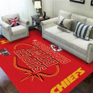 Kansas City Chiefs Rectangular Rug Floor Decor GRR1116