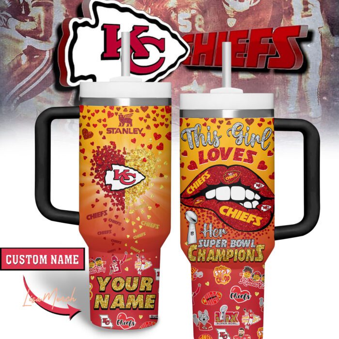 Kansas City Chiefs Super Bowl Champs LIX 2025 Premium Tumbler 40Oz