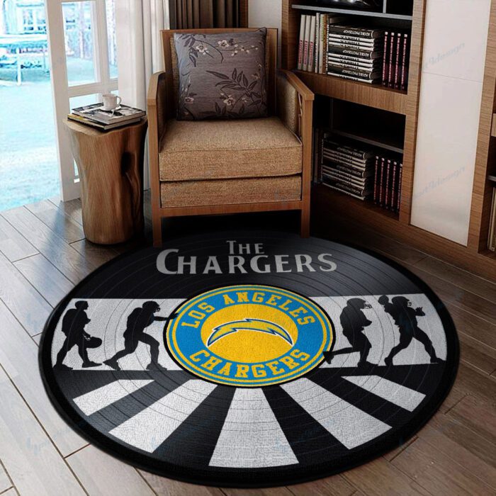 Los Angeles Chargers Premium Round Rug Floor Decor SRR1176