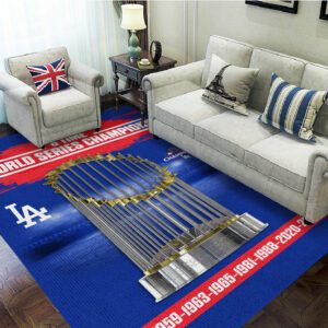 Los Angeles Dodgers Rectangular Rug Floor Decor GRR1052