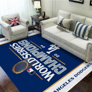 Los Angeles Dodgers Rectangular Rug Floor Decor GRR1054