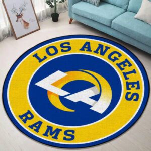 Los Angeles Rams Premium Round Rug Floor Decor SRR1088