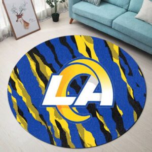 Los Angeles Rams Premium Round Rug Floor Decor SRR1094