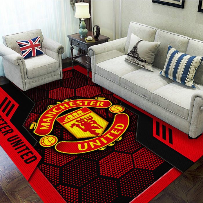 Manchester United Rectangular Rug Floor Decor GRR1043