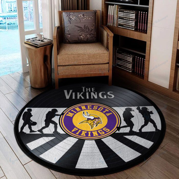 Minnesota Vikings Premium Round Rug Floor Decor SRR1106