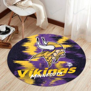 Minnesota Vikings Premium Round Rug Floor Decor SRR1108