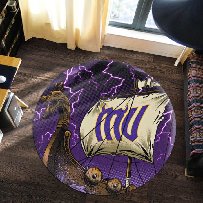 Minnesota Vikings Premium Round Rug Floor Decor SRR1118