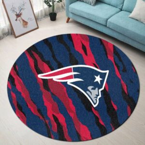 New England Patriots Premium Round Rug Floor Decor SRR1188