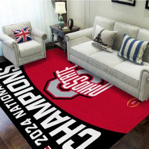 Ohio State Buckeyes Football Rectangular Rug Floor Decor GRR1034