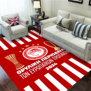 Olympiakos F.C. Rectangular Rug Floor Decor GRR1083