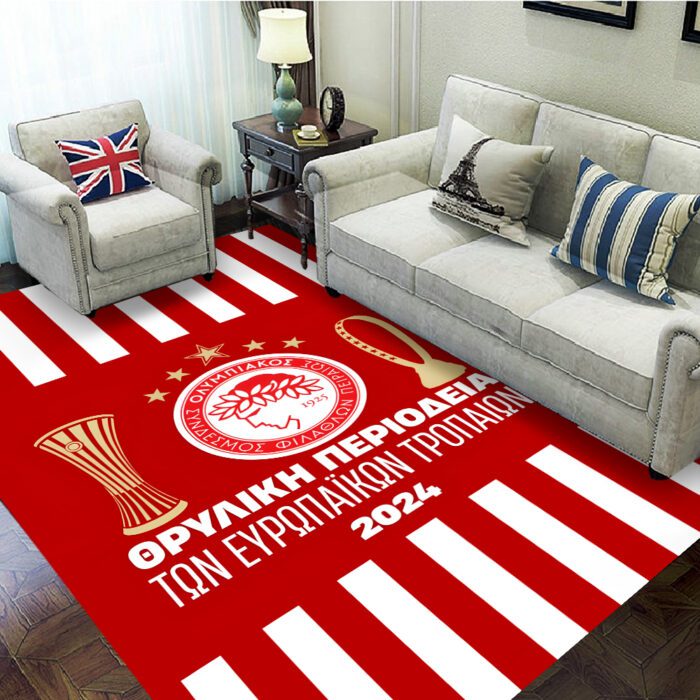 Olympiakos F.C. Rectangular Rug Floor Decor GRR1083