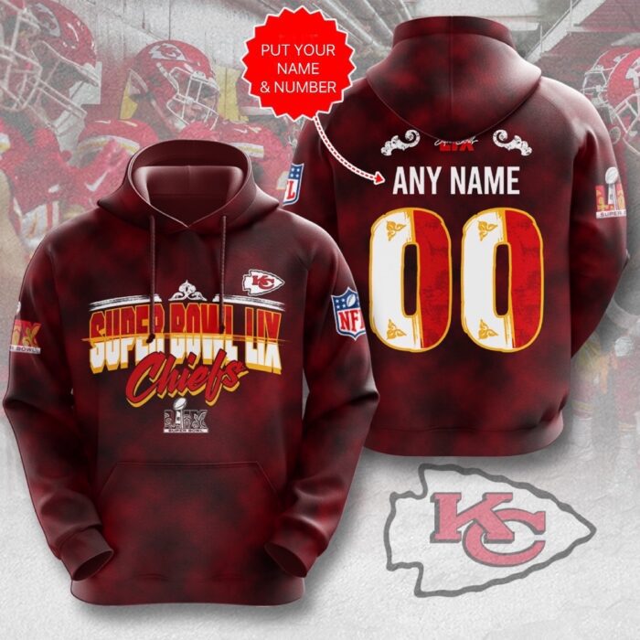 Personalized Kansas City Chiefs 3D Unisex Hoodie LIX1037