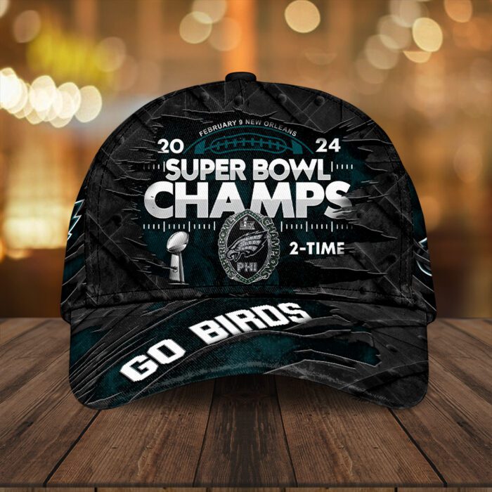 Philadelphia Eagles Honor Champion Super Bowl LIX 2025 Classic Cap CCP1001