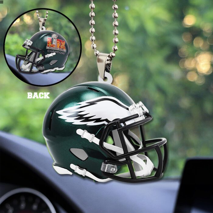 Philadelphia Eagles Honor Champion Super Bowl LIX 2025 Custom Shape 2-sided Acrylic Car Ornament ESB1020