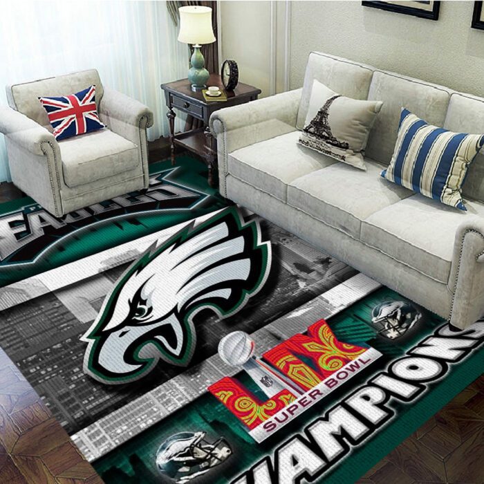 Philadelphia Eagles Rectangular Rug Floor Decor GRR1008