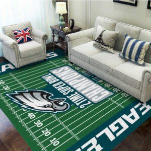 Philadelphia Eagles Rectangular Rug Floor Decor GRR1010