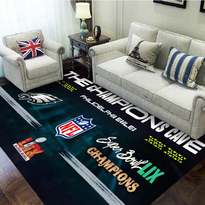 Philadelphia Eagles Rectangular Rug Floor Decor GRR1011