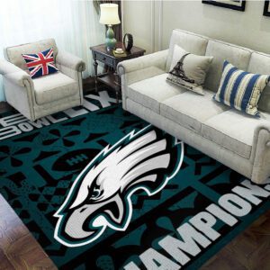 Philadelphia Eagles Rectangular Rug Floor Decor GRR1012