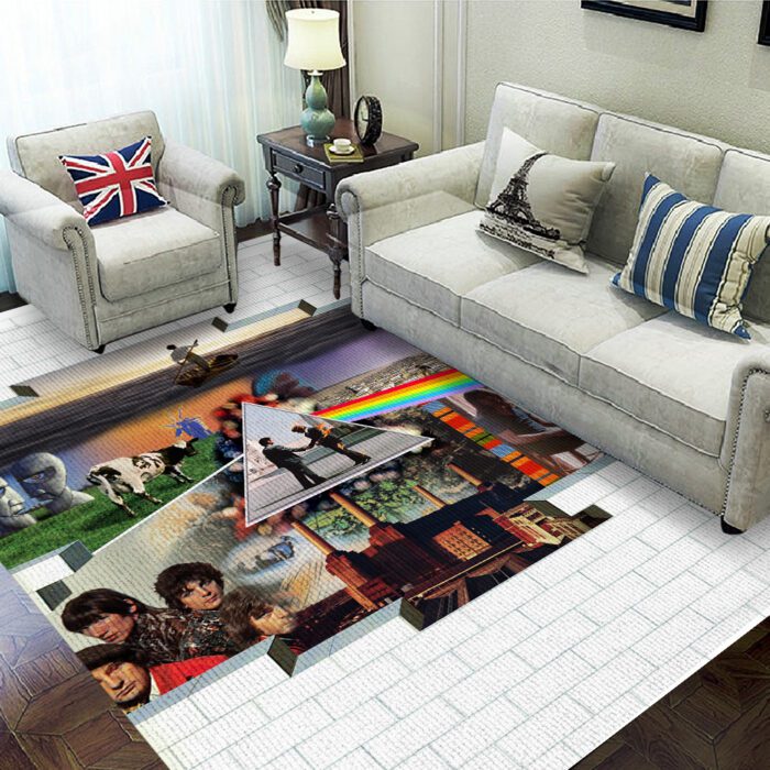 Pink Floyd Rectangular Rug Floor Decor GRR1118