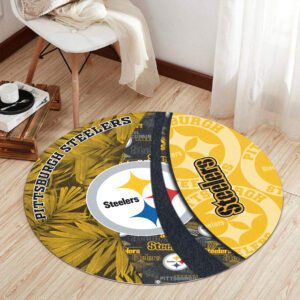 Pittsburgh Steelers Premium Round Rug Floor Decor SRR1142