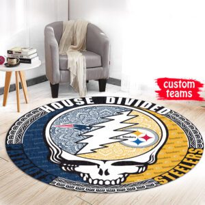 Pittsburgh Steelers Premium Round Rug Floor Decor SRR1180