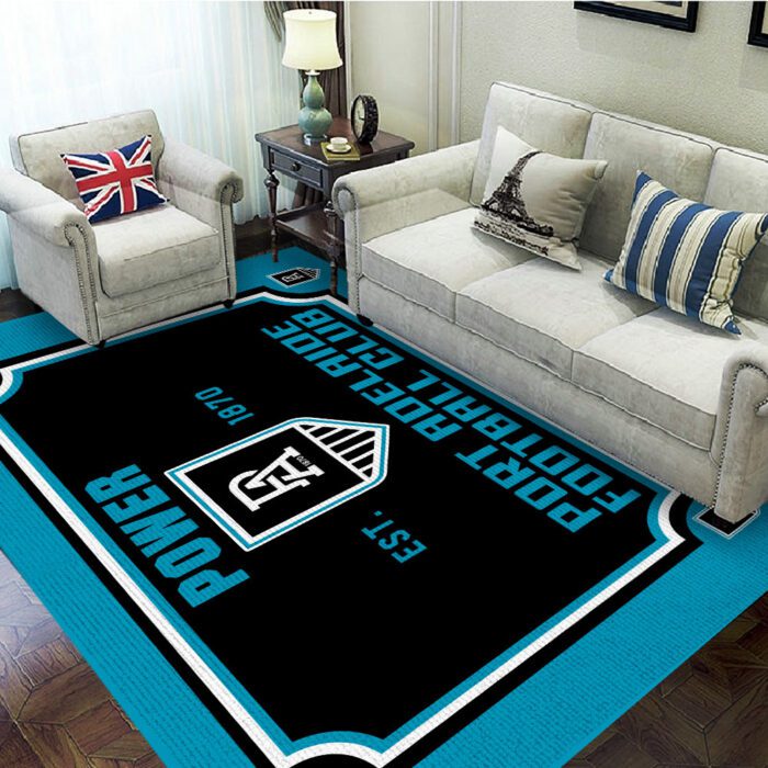 Port Adelaide FC Rectangular Rug Floor Decor GRR1145