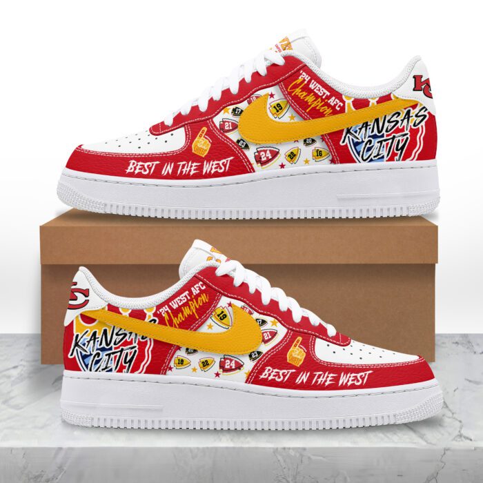 Premium Kansas City Chiefs Super Bowl Champs LIX 2025 AF1 Sneaker