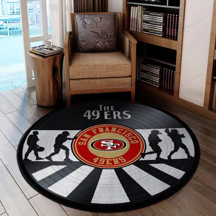 San Francisco 49ers Premium Round Rug Floor Decor SRR1146