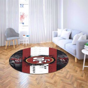 San Francisco 49ers Premium Round Rug Floor Decor SRR1149