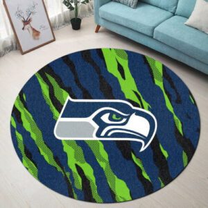 Seattle Seahawks Premium Round Rug Floor Decor SRR1097