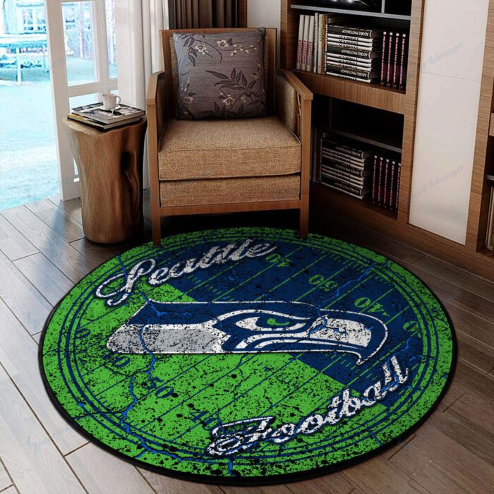 Seattle Seahawks Premium Round Rug Floor Decor SRR1098