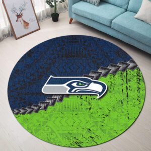 Seattle Seahawks Premium Round Rug Floor Decor SRR1100