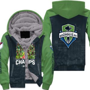 Seattle Sounders Fc Mls Cup Champions 2019 3D Unisex Fleece Hoodie